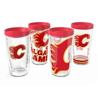 Tervis Calgary Flames Four-Pack 16oz. Classic Tumbler Set