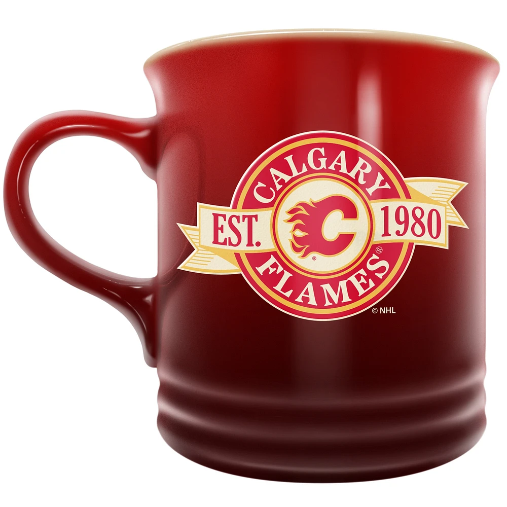 Le Sports Vault Calgary Flames 14 oz. Tasse en grès