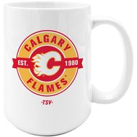 The Sports Vault Calgary Flames 15oz. Sublimated Coffee Mug