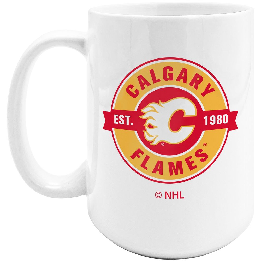 The Sports Vault Calgary Flames 15oz. Sublimated Coffee Mug