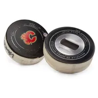 Calgary Flames Tokens & Icons Game-Used Puck Bottle Opener