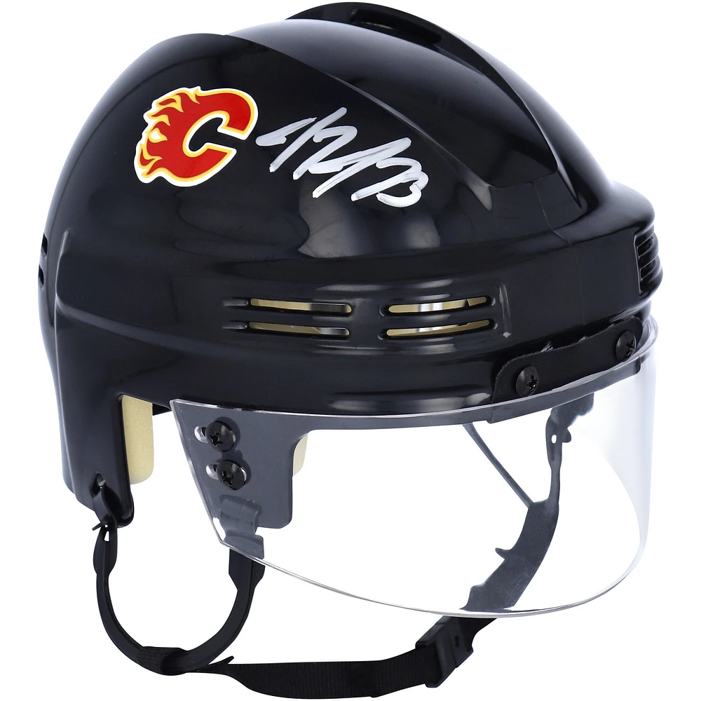 Tyler Toffoli Calgary Flames Mini casque noir dédicacé