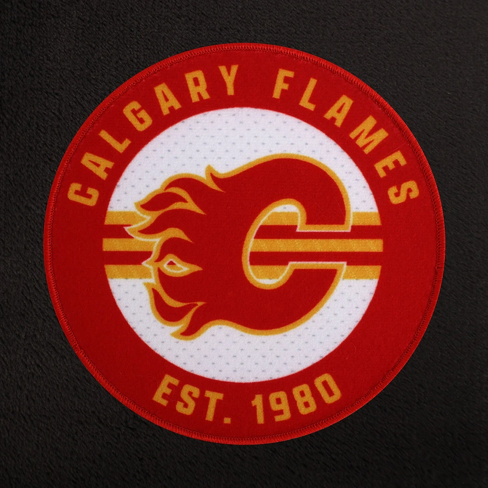 Peignoir unisexe noir des Flames de Calgary