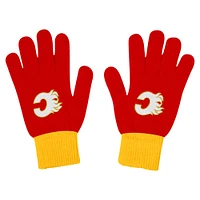 Unisex Fanatics Calgary Flames Scarf, Glove & Knit Combo Pack