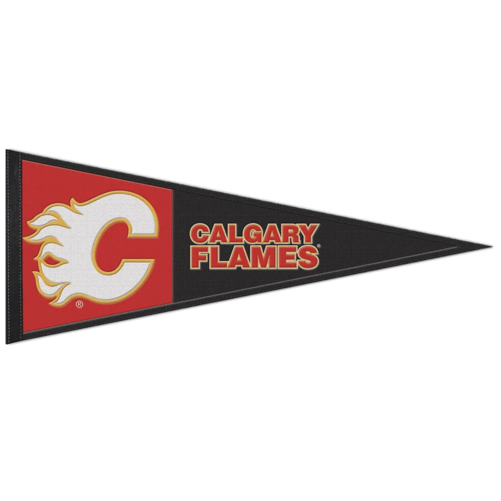 WinCraft Calgary Flames Fanion en laine avec logo principal 13" x 32"