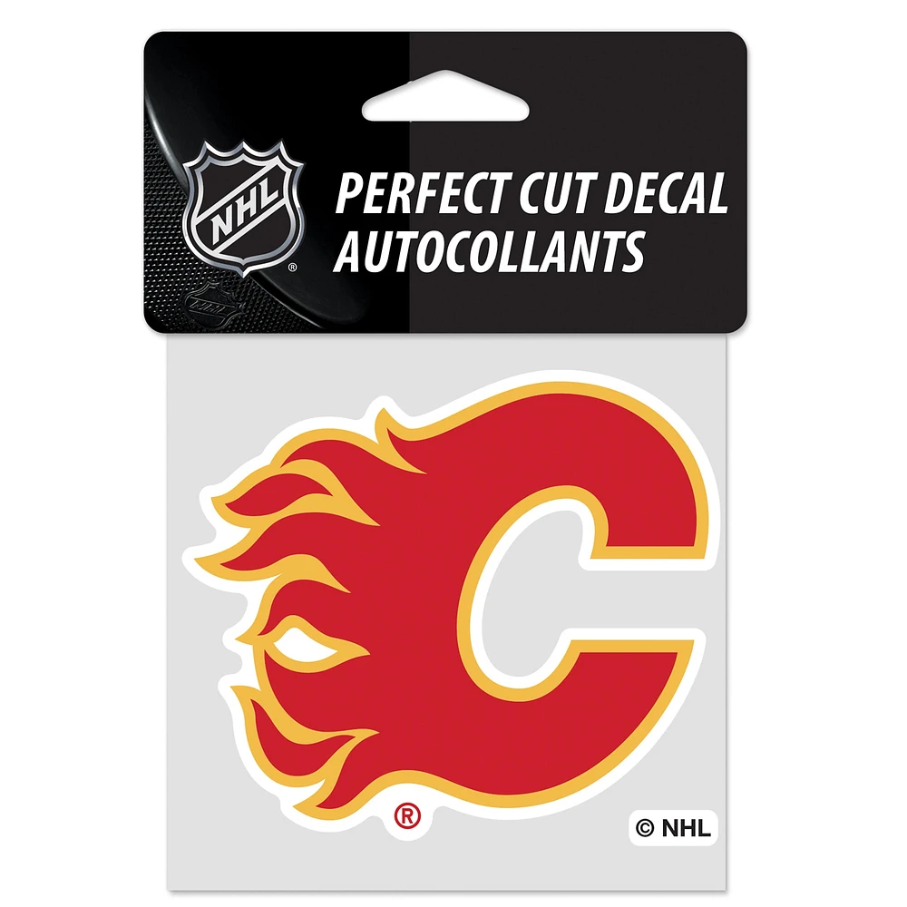 WinCraft Calgary Flames 4'' x 4'' Color Perfect Cut Decal