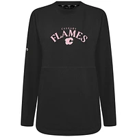 Sweat-shirt à col roulé noir pour femme Calgary Flames Mother's Day Beaudry Arched Pullover