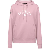 Women's Levelwear  Light Pink Calgary Flames Mother's Day Adorn Pullover Hoodie