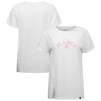 Women's Levelwear  White Calgary Flames Mother's Day Influx T-Shirt