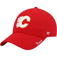 Casquette réglable Miata Clean Up de l'équipe des Flames de Calgary rouge '47 pour femmes