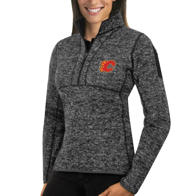 Lids Calgary Flames Antigua Women's Fortune 1/2-Zip Pullover