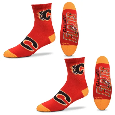 Calgary Flames Women's Quarter-Length Socks Two-Pack Set