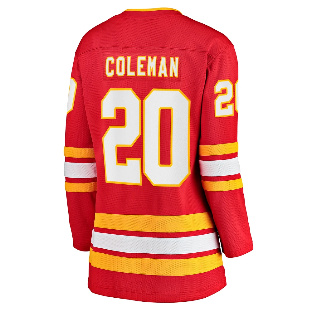 Fanatics féminins Blake Coleman rouge échappée à domicile des Flames de Calgary - Maillot joueur