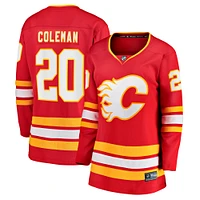 Fanatics féminins Blake Coleman rouge échappée à domicile des Flames de Calgary - Maillot joueur