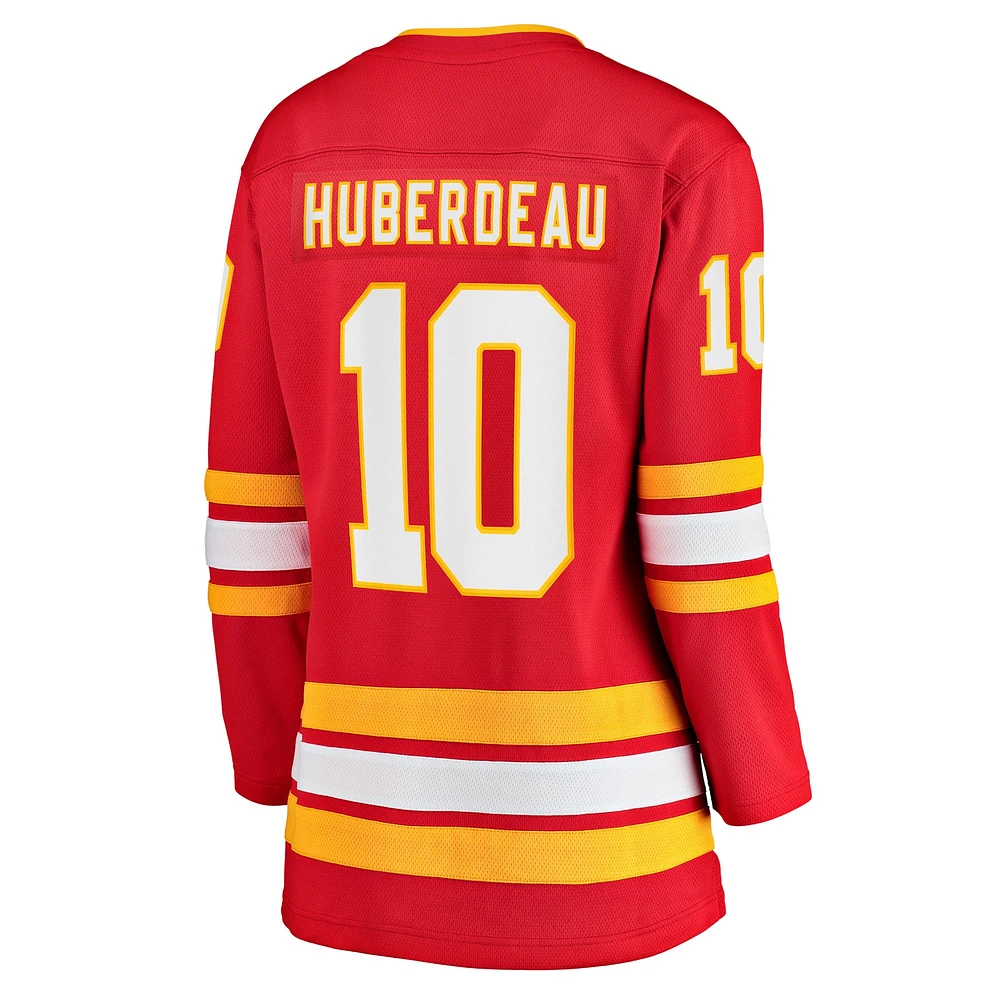 Fanatics pour femmes Jonathan Huberdeau Rouge Maillot de joueur échappé à domicile des Flames Calgary