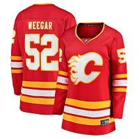 Maillot de joueur échappé à domicile Fanatics MacKenzie Weegar pour femmes, rouge des Flames Calgary