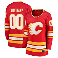 Women's Fanatics Red Calgary Flames Home - Breakaway Custom Jersey