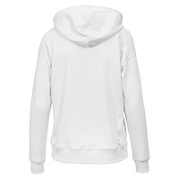 Women's Levelwear  White Calgary Flames Adorn City Capsule Pullover Hoodie