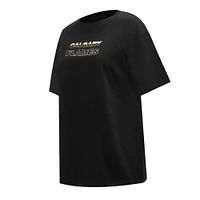 Women's Pro Standard Black Calgary Flames Boxy T-Shirt