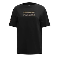 T-shirt carré noir Pro Standard des Flames de Calgary pour femmes