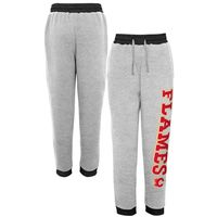 Youth Heathered Gray Calgary Flames Skilled Enforcer - Sweatpants