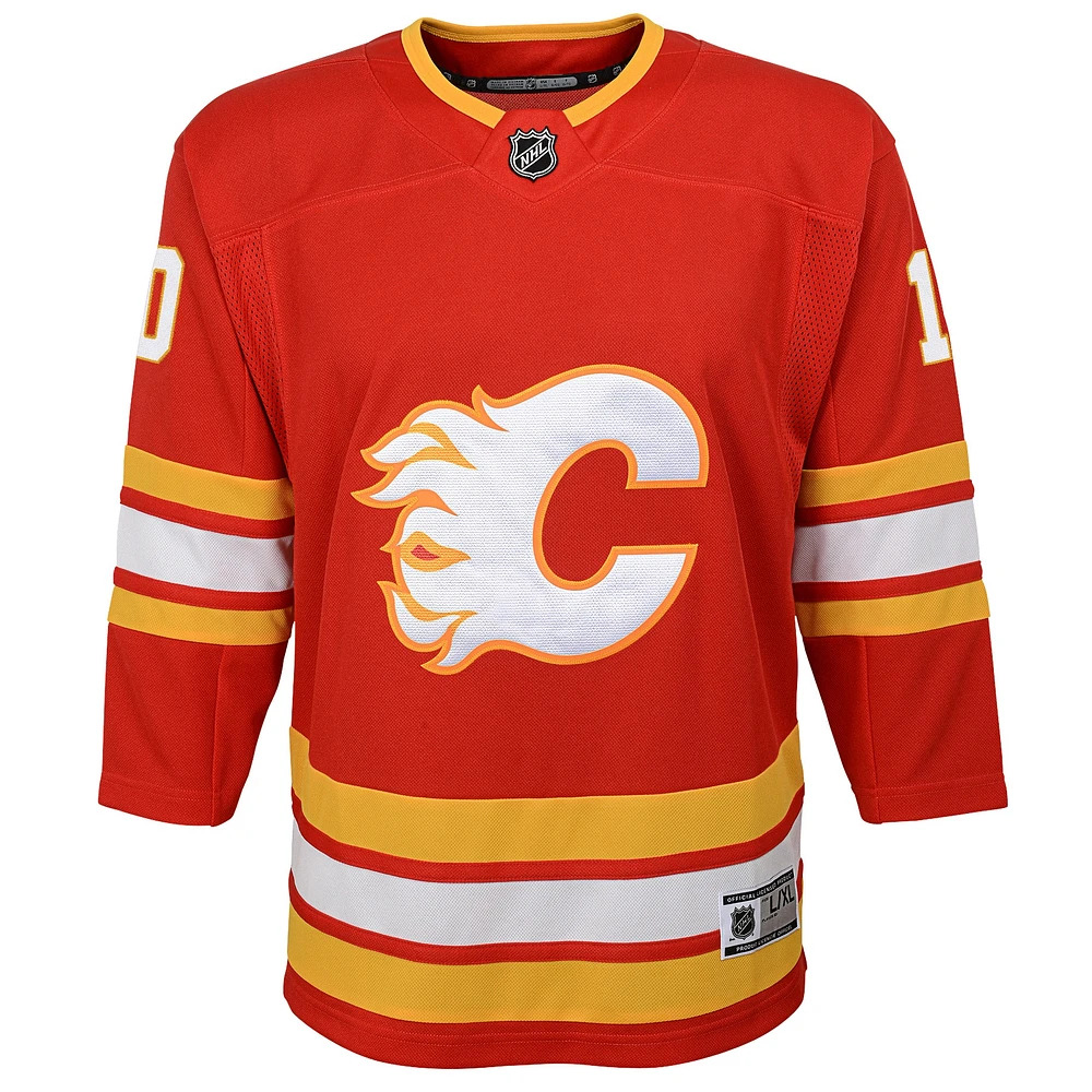 Youth Outerstuff Jonathan Huberdeau Red Calgary Flames 2020/21 Home - Premier Player Jersey