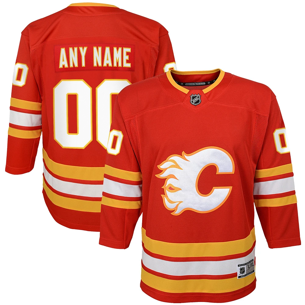 Jeunes Flames de Calgary rouges Domicile 2020/21 - Maillot personnalisé Premier