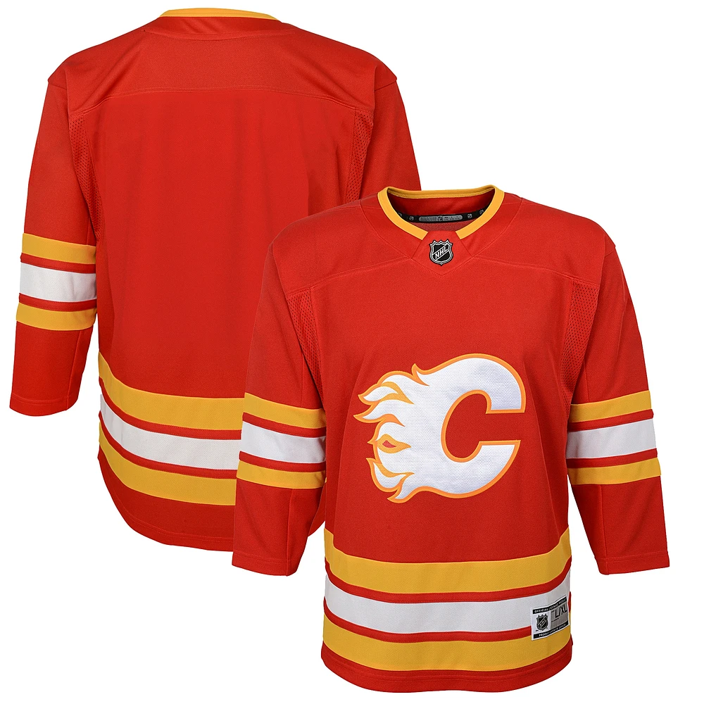 Youth Red Calgary Flames Home Premier Jersey