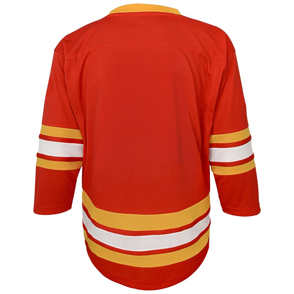 Youth Red Calgary Flames Home Replica Blank Jersey