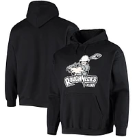 Men's Black Calgary Roughnecks Solid Pullover Hoodie