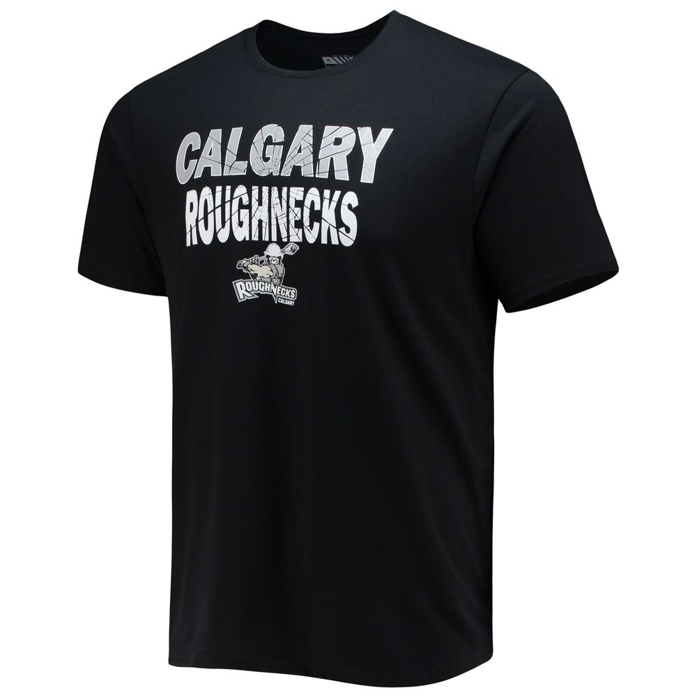 Men's Levelwear Black Calgary Roughnecks Team Logo Thrive T-Shirt