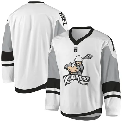 Maillot blanc/gris Calgary Roughnecks Sublima Replica pour homme