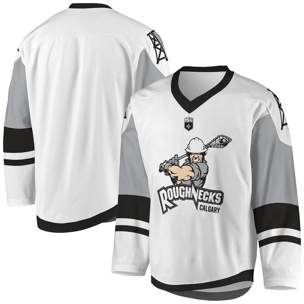 Men's White Calgary Roughnecks - Sublimated Replica Jersey