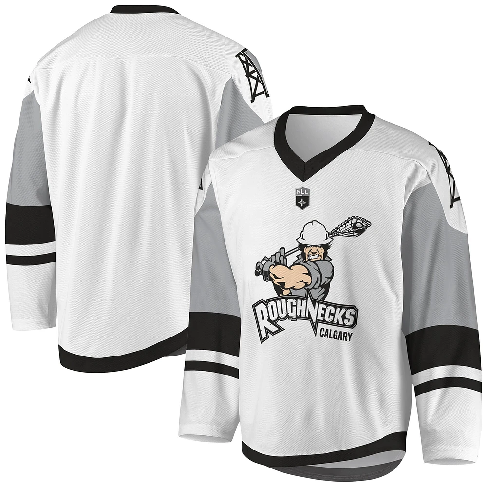 Men's White Calgary Roughnecks - Sublimated Replica Jersey