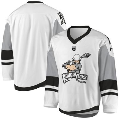 Men's White Calgary Roughnecks - Sublimated Replica Jersey