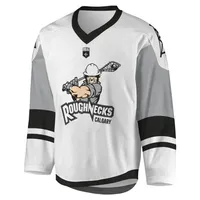 Maillot Sublima Replica Roughnecks Calgary Blanc/Gris pour Jeune