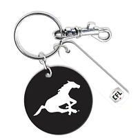 Porte-clés rond en cuir personnalisé des Stampeders de Calgary