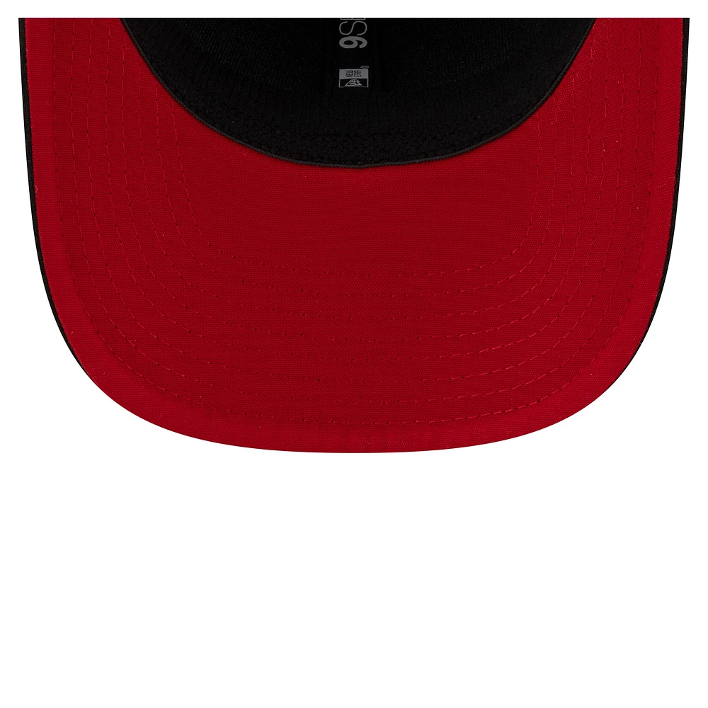 Casquette extensible noire à boutons-pression 9SEVENTY Sideline des Stampeders de Calgary de New Era pour homme