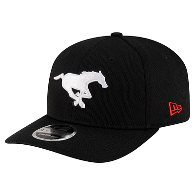 Men's New Era Black Calgary Stampeders Sideline Alternate 9SEVENTY Stretch-Snap Hat