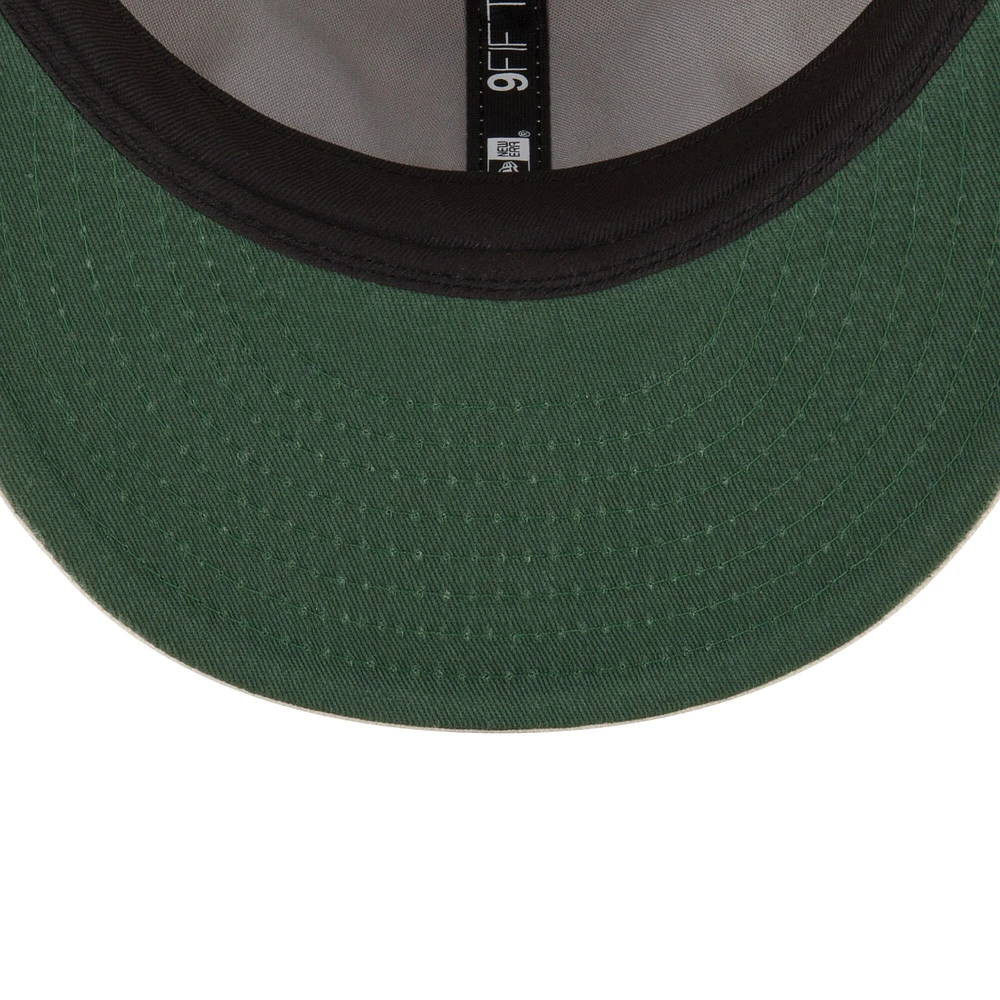 Casquette ajustable Snapback 9FIFTY crème pour hommes des Stampeders de Calgary Turf Traditions Retro Crown de New Era