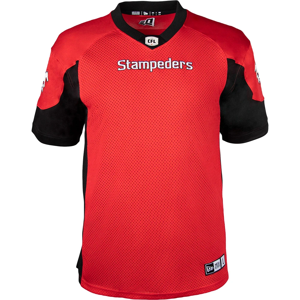 Maillot réplique New Era Calgary Stampeders 2023 rouge pour homme