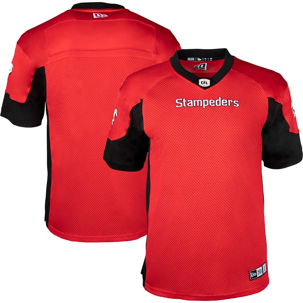 Maillot réplique New Era Calgary Stampeders 2023 rouge pour homme