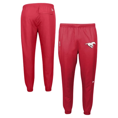 Men's New Era Red Calgary Stampeders Friction Woven Ripstop Pants