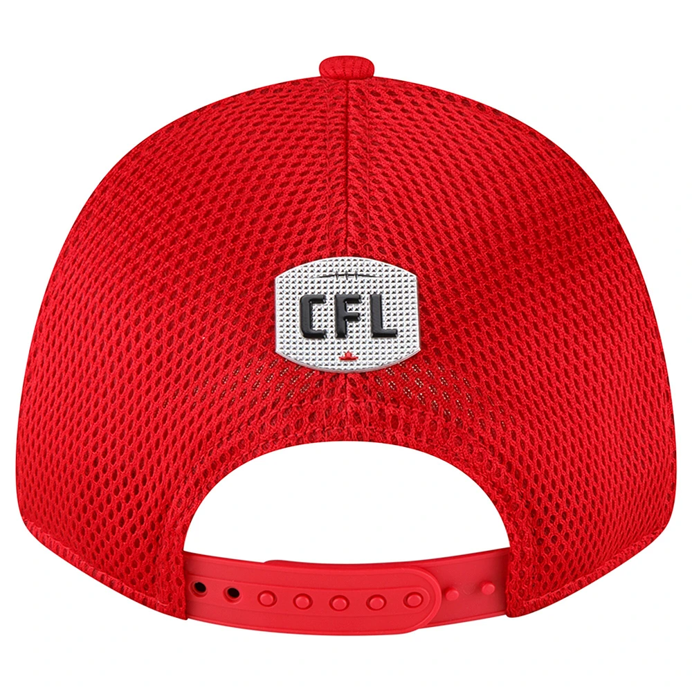 Casquette réglable 9FORTY Sideline des Stampeders de Calgary New Era pour homme, rouge