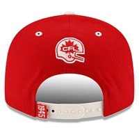 Casquette Snapback 9FIFTY rouge des Stampeders de Calgary New Era pour hommes