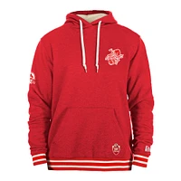 Men's New Era Red Calgary Stampeders Turf Traditions Pullover Hoodie