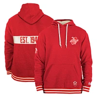 Chandail à capuchon Turf Traditions des Stampeders de Calgary New Era rouge pour hommes