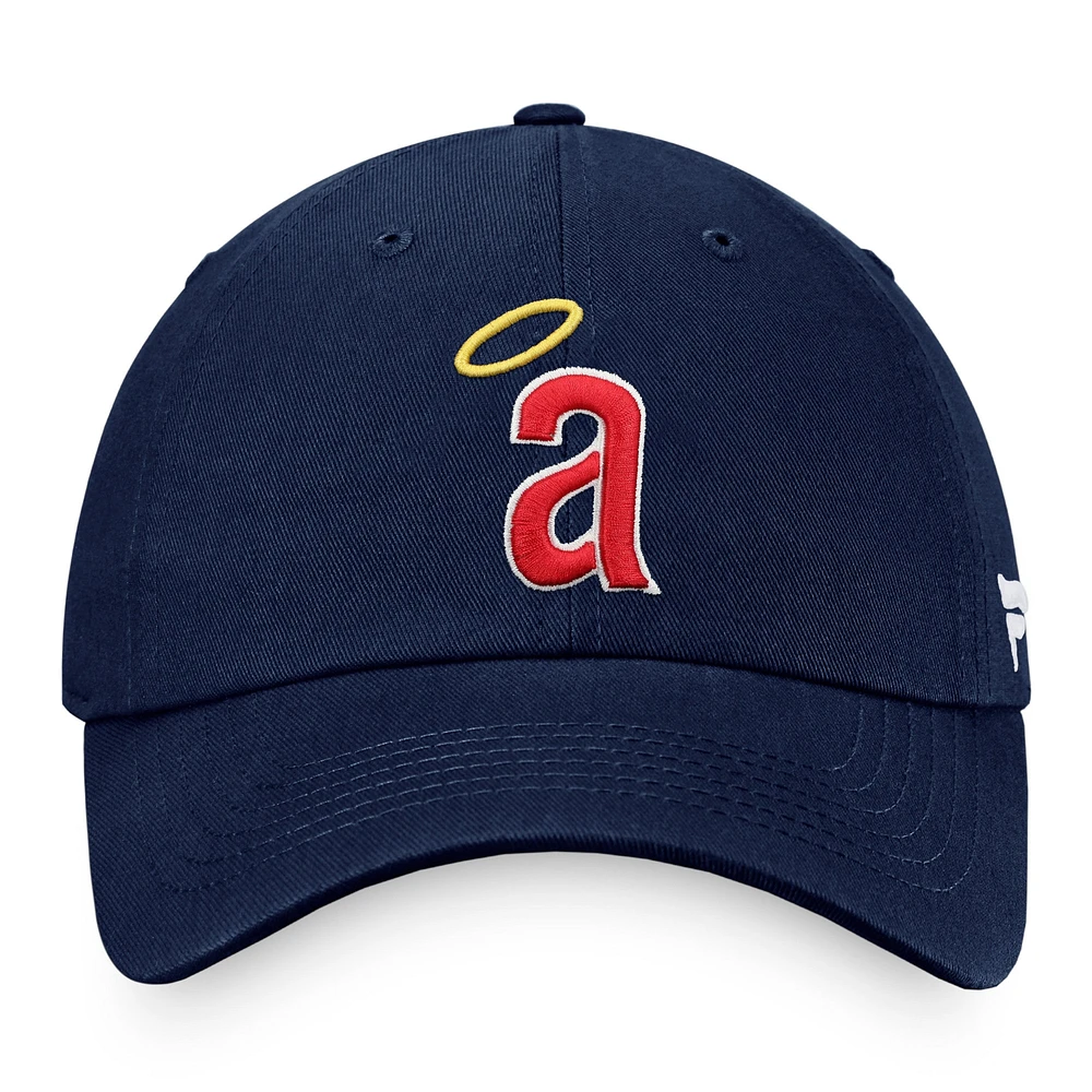 Men's Fanatics Navy California Angels Cooperstown Core - Adjustable Hat