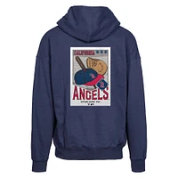 Men's Levelwear  Navy California Angels Uphill City Core Logo Cooperstown Collection Full-Zip Hoodie