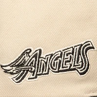 Men's Mitchell & Ness Cream California Angels Snapback Hat